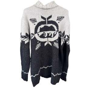 Vintage 90s Ecko Unltd Rhino Ski Sweater XL Turtleneck Nordic Streetwear